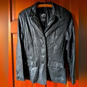 Maxima vintage Black Leather Jacket